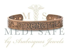 MENS XL EXTRA LARGE COPPER BIO MAGNETIC BANGLE/BRACELET ARTHRITIS/PAIN RELIEF ST - Picture 1 of 2