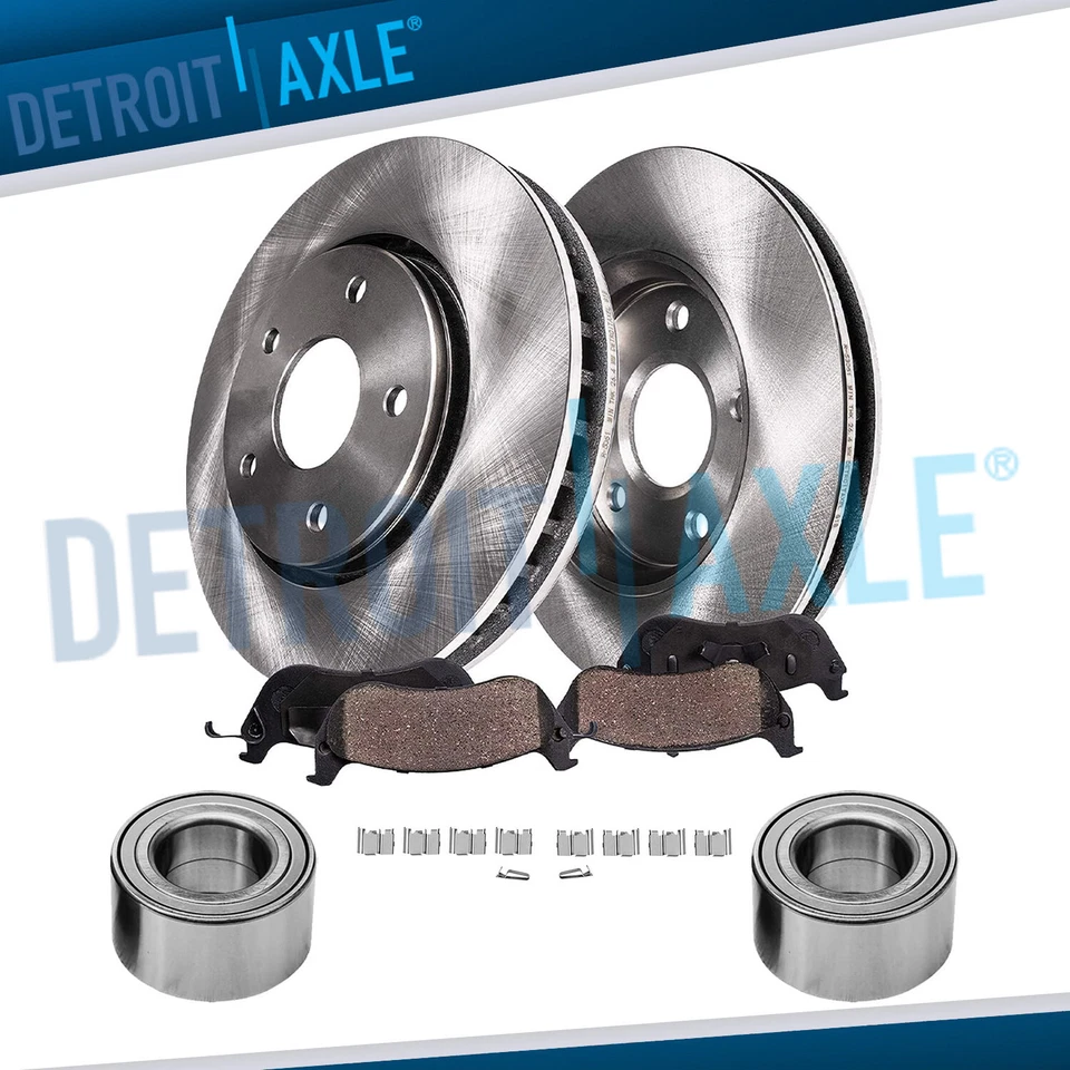 Rotores de freno delanteros pastillas + kit de cojinete de rueda para Ford Edge Lincoln MKX 2007-2014 Foto 1 de 4