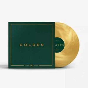 JUNG KOOK BTS GOLDEN LTD GOLD VINYL K-POP Postcard Photos Stickers New & Sealed - Imagen 1 de 2
