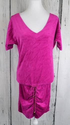 UNDERCOVER Abito Victoria's Secret peluche e lussureggiante velluto zip copri coulisse vita bassa XS