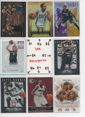 Charlotte Hornets Bobcats * SERIAL #'d Rookies Autos Jerseys  ALL CARDS ARE GOOD - Image 1 of 4