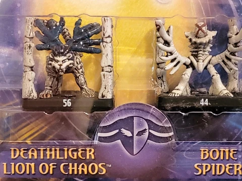 Duel Masters Deathliger Lion of Chaos & Bone Spider Mini Figure 2-Pack (2003) Cover