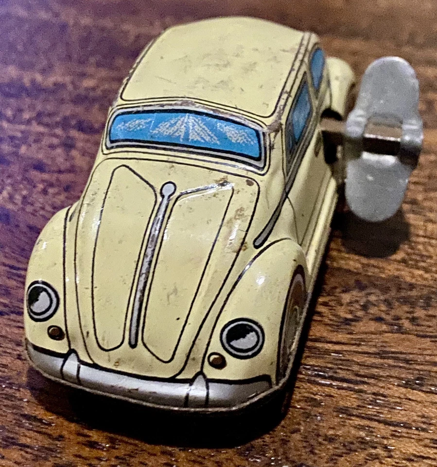 💥Vintage Tin Toy VW Volkswagen Car Bug Beetle WIND-UP Vintage Collectible💥 - Image 1 of 4