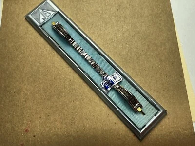 Nuevo de Lote Antiguo JB Champion Extremos de Lagarto Marrón Blanco GF? Correa de reloj O SS 5" para extremos de gancho Foto 1 de 4