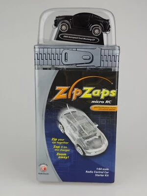 2005 bonspeed Ford Mustang GT Black ZipZaps 600-7088 Micro RC Wireless Car New - Image 1 of 4