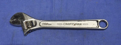 Craftsman 10 inch (250mm) adjustable wrench 9-44604 USA opens to 1 & 1/8 inches - Image 1 of 3