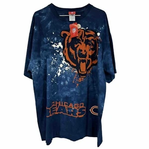 Chicago Bears NFL Team Apparel Tie Dye Splatter Shirt Mens Size XL Made In USA - Picture 1 of 9
