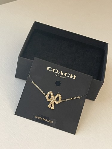 Coach 335858C714 Bracciale Cursore Oro Nuovo