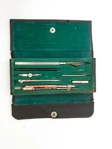 Vintage Zeichenwerkzeug Set mit Koffer Markenlos - Bild 1 von 3