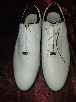  MIZUNO SOFT TRAX TRI VERTIBLE GOLF CLEATS SHOES LEATHER MEN'S 12M WHITE NEW! - Image 1 of 4