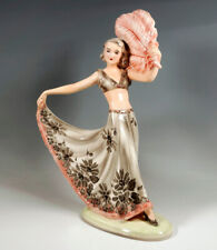 GOLDSCHEIDER Figura Ballerina Ventaglio Danza Fan Dance Lorenzl Mnr : 8363 H: