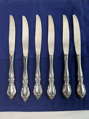 Oneida Community Plantation Pattern Set 6 Dinner Knives 9” EUC - Image 1 of 4