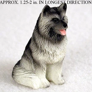 Keeshond Mini Hand Painted Figurine - Picture 1 of 1