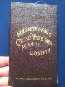 WH Smith & Sons large Cyclist’s water proof Plan of London - Picture 1 of 9