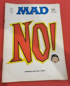 Vintage MAD Magazine No. 147 December 1971 Mad "No!" cover - Picture 1 of 3