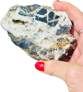 250g Rough Turquoise White Buffalo Dolomite Slab GemStone Lapidary Otteson - Picture 1 of 6
