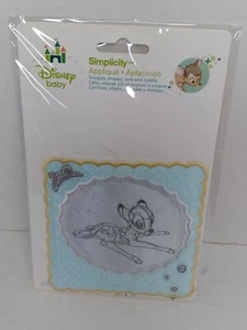 Walt Disney Bambi on silver background Simplicity Appliques/Iron on Patch - Picture 1 of 2