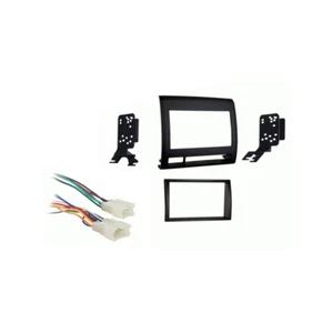 Fits Toyota Tacoma 2005-2011 Double DIN Car Harness Radio Dash Kit - Black - Picture 1 of 3