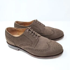 Henry Kayes Charles Budapester Full-Brogue Derby Schoco/Nabuk marrone (EU 42 UK 8) - Foto 1 di 17