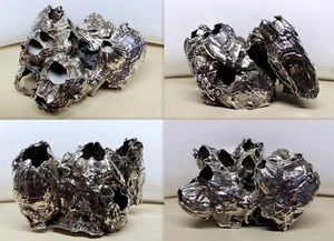 PORTAPENNE IN  RAME CON BAGNO IN ARGENTO 800 - BARANI ( DENTI DI CANE ) - Foto 1 di 1