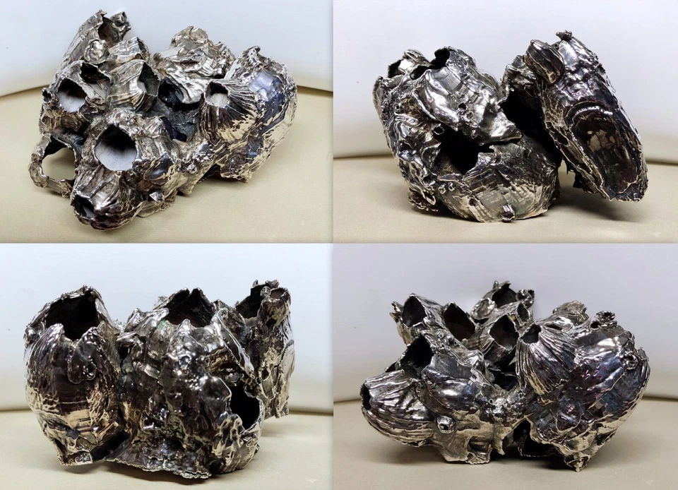 PORTAPENNE IN  RAME CON BAGNO IN ARGENTO 800 - BARANI ( DENTI DI CANE ) - Immagine 1 di 1