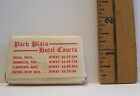 VINTAGE PARK PLAZA HOTEL COURTS ADVERTISING BAR OF GUEST SOAP