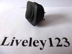 Rocker Switch Plain Black Square ON/OFF 25A 12V CAR DASH - Picture 1 of 1