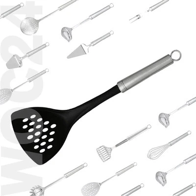 PROFI Wokwender Wok Pfannen Wender Pfannenwender Edelstahl-Kunststoff Schwarz - Bild 1 von 2