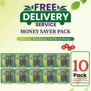 10X Nicorette Mundspray Quickmist Berry 1mg 13,2ml x 2ct-PACK 10-KOSTENLOSER VERSAND - Bild 1 von 3