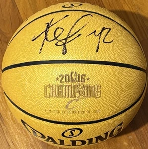 Kevin Love Signed 2016 Cleveland Cavaliers Gold Championship Basketball JSA COA - Picture 1 of 5