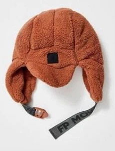 FREE PEOPLE MOVEMENT Ascend Strappy Fleece Trapper Hat in Brown NWOT $45 - Picture 1 of 8