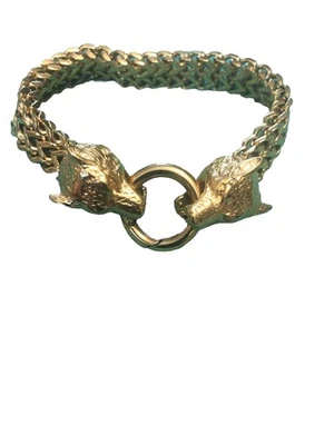 9 «Волчья голова из нержавеющей стали мужской браслет отличном состоянии - Изображение 1 из 4