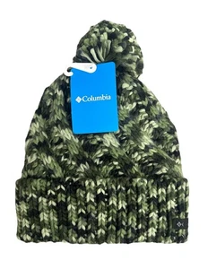 Columbia  Women's Bundle Up II Beanie Knit Hat Fleece Lined Green One Size New - Picture 1 of 9