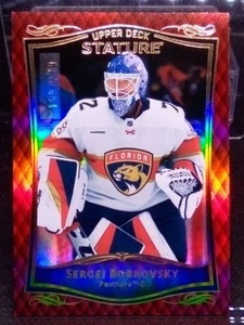 2023-24 Upper Deck Stature Red Sergei Bobrovsky 160/249 #17 Florida Panthers - Picture 1 of 6