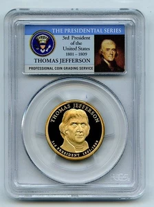 2007 S $1 Thomas Jefferson Dollar PCGS PR70DCAM - Picture 1 of 2