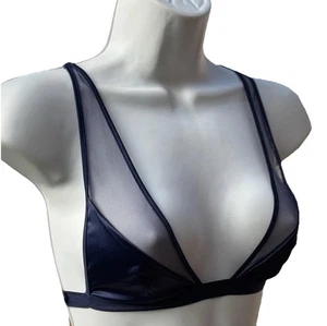Victoria’s Secret luxuriöser Bralette-BH Dessous Drachenspitze Applikation blau Größe XS - Bild 1 von 19