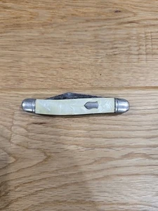 Vintage HAMMER BRAND By Imperial USA Dogleg Jack 2 Blade Folding Pocket Knife - Picture 1 of 10