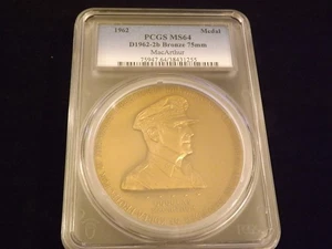 1962 Mac Arthur Medaille PCGS MS 64 - Bild 1 von 2