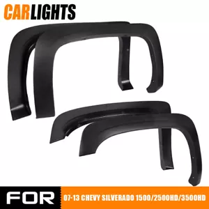 Fender Flares Factory Style Fit For 2007-2013 Chevy Silverado 1500/2500HD/3500HD - Picture 1 of 13