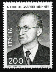 Italia - Alcide De Gasperi MNH 1981 Mi. 1743 - Imagen 1 de 1