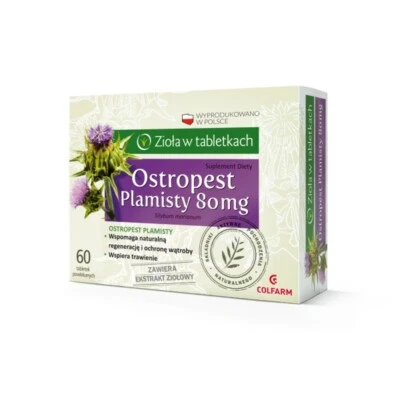 MILK THISTLE 80mg Colfarm | 60 tablets | 2 MONTHS SUPPLY | Care & Cleanse Liver