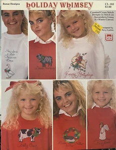 (964-bb) Banar Designs Holiday Whimsey Cross Stitch Booklet - Picture 1 of 2
