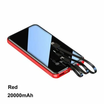 20000mah Portable Power Bank Fast Charging Mobile Phones External Spare Battery - Image 1 of 4