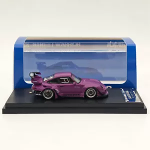 Street WARRIOR SW 1/64 Porsche RWB 993 Rotana Diecast Modelos Coche Púrpura - Imagen 1 de 6