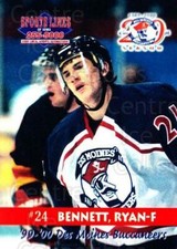 1999-00 Des Moines Buccaneers #20 Ryan Bennett