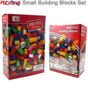 500 piezas/1000 piezas bloques de construcción piezas multicolores pequeñas ladrillos placa hágalo usted mismo - Imagen 1 de 7