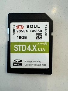 96554 B2350 NAVIGATION SD CARD GPS MAP 2015 2016 Kia Soul - Picture 1 of 2