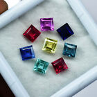 5x5 mm 8 Pcs Natural Untreated Sapphire Square Cut CERTIFIED Loose Gemstone Lot