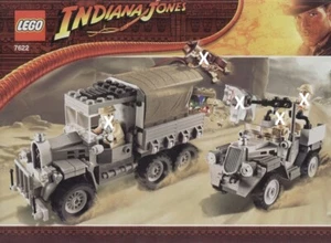 LEGO INDIANA JONES WW2 TRUCK AND JEEP FROM SET 7622 RACE FOR THE STOLEN TREASURE - Picture 1 of 10