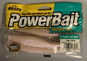 Berkley Powerbait Inshore 7"" Power Jerk Shad Blanco Perla - Imagen 1 de 1